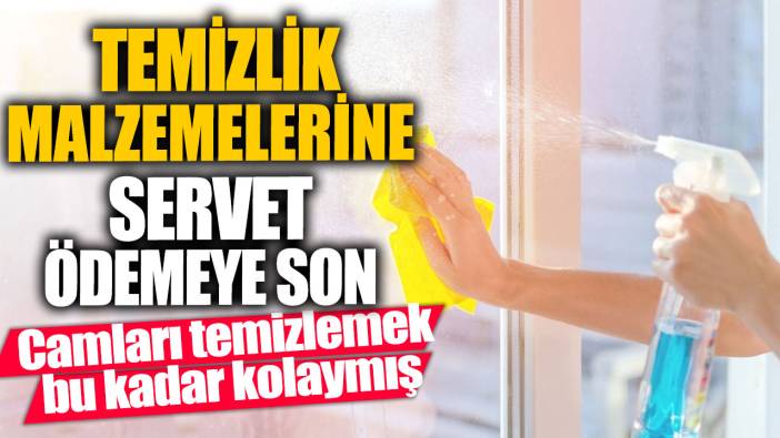 Camları temizlemek bu kadar kolaymış! Temizlik malzemelerine servet ödemeye son