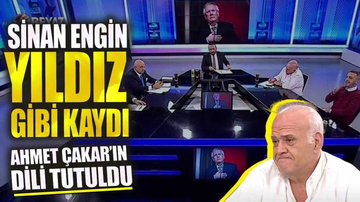 Sinan Engin yıldız gibi kaydı Ahmet Çakar’ın dili tutuldu