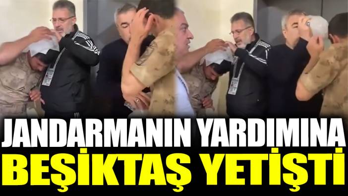 Jandarmanın yardımına Beşiktaş yetişti