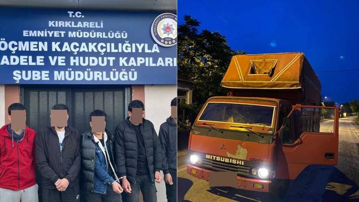 Kırklareli’nde 6 kaçak göçmen yakalandı: 4 gözaltı