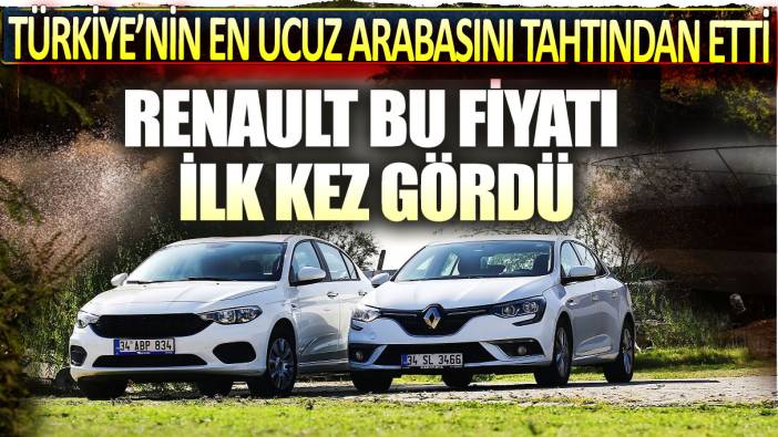 Renault Egea'yı tahtın indirdi: İşte devrim niteliğindeki fiyat listesi