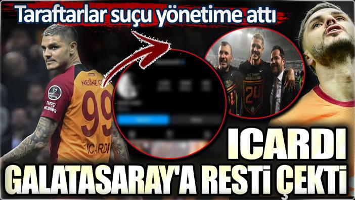 Icardi Galatasaray'a resti çekti!