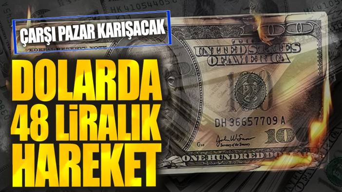 Dolar kurunda 48 liralık hareket: Çarşı pazar karışacak