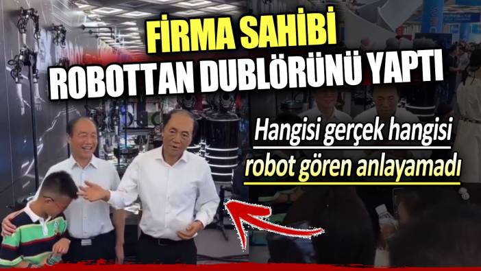 Çin'de bir firma sahibi robottan dublörünü yaptı