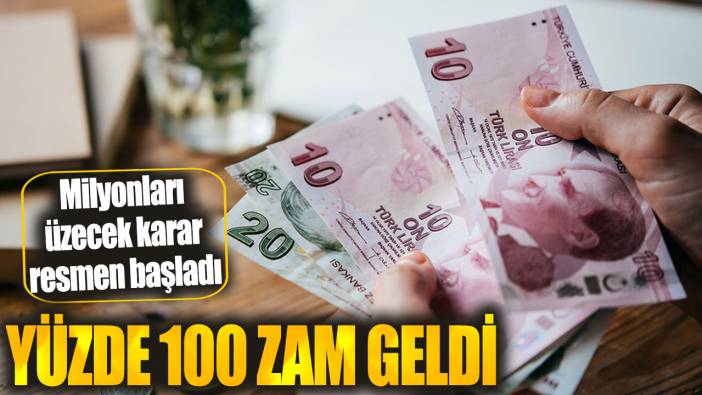 Milyonları üzecek gelişme resmen başladı! Yüzde 100 zam geldi