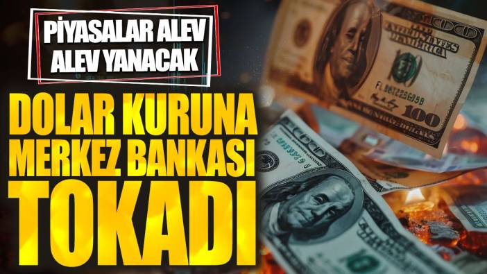 Dolar kuruna Merkez Bankası tokadı: Piyasalar alev alev yanacak