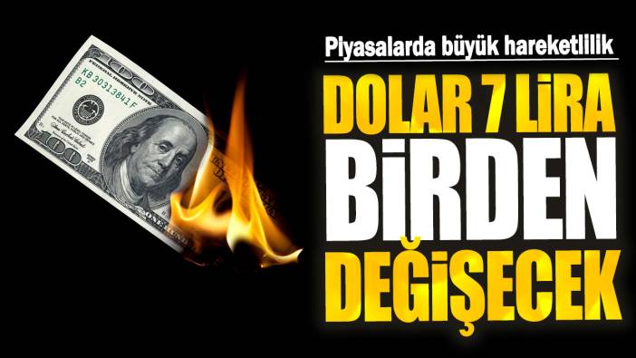 Dolar 7 lira birden değişecek!