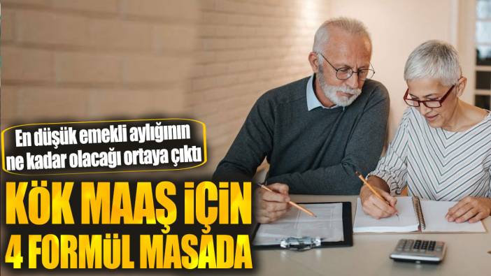 Kök maaş için 4 formül masada. En düşük emekli aylığının ne kadar olacağı ortaya çıktı