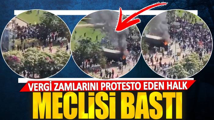 Vergi zamlarını protesto eden halk meclisi bastı