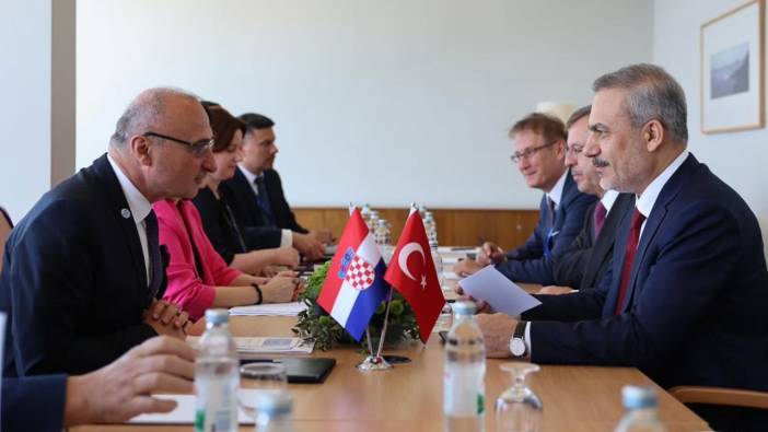 Bakan Fidan ile Hırvatistan Dışişleri Bakanı Radman bir arada
