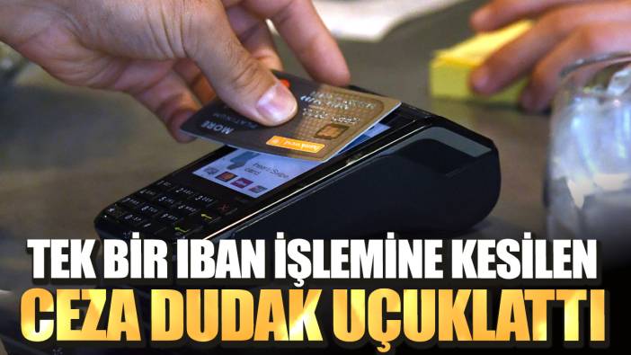 Tek bir IBAN işlemine kesilen ceza dudak uçuklattı