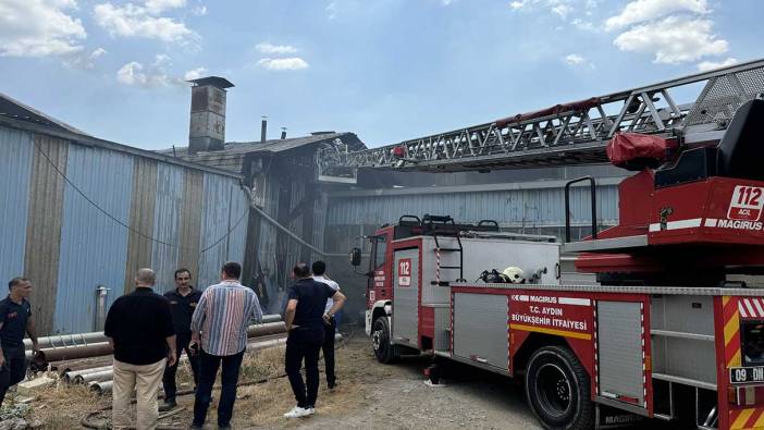 Aydın'da fabrika yemekhanesinde yangın