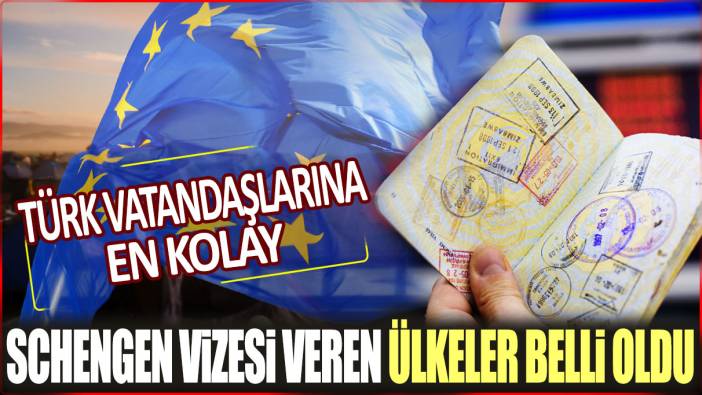 Türk vatandaşlarına en kolay Schengen vizesi veren ülkeler belli oldu