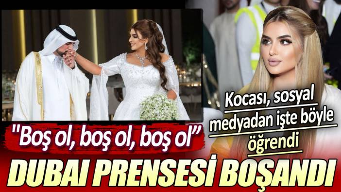Dubai Prensesi Mahra boşandı. Kocası sosyal medyadan öğrendi