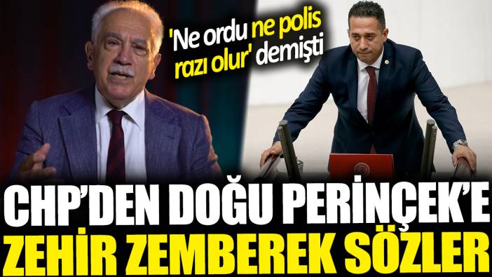 CHP'den Perinçek'in açıklamalarına sert tepki! 'Ne ordu, ne polis razı olur' demişti