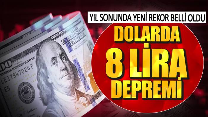 Dolarda 8 lira depremi. Yıl sonunda yeni rekor belli oldu
