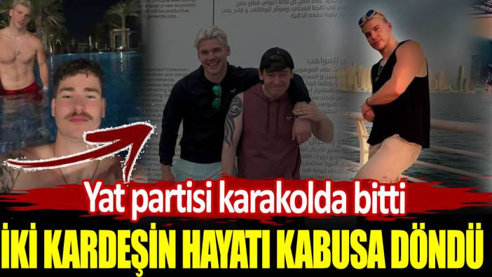 Yat partisi karakolda bitti. İki kardeşin hayatı kabusa döndü