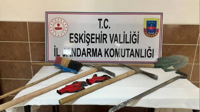 Eskişehir'de kaçak kazı yapan 6 kişi yakalandı