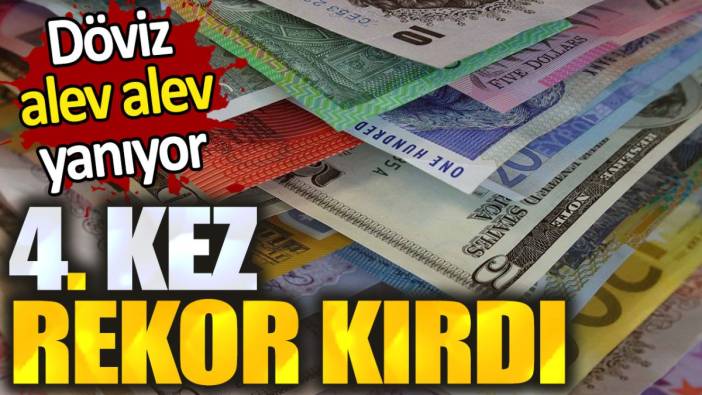 Döviz alev alev yanıyor: 4. kez rekor kırdı