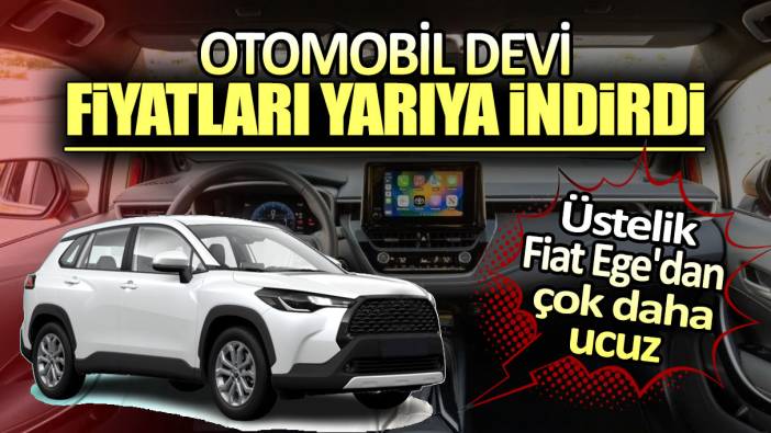 Otomobil devi fiyatları yarıya indirdi. Üstelik Fiat Ege'dan çok daha ucuz