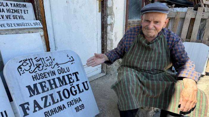 Ölmeden kendine 2 mezar taşı yaptı. Sebebi duygulandırdı