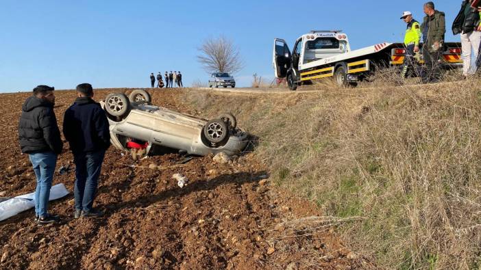 Osmaniye’de kontrolden çıkan otomobil takla attı: 2 yaralı