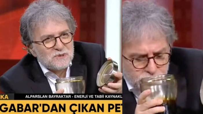 Ahmet Hakan, canlı yayında Gabar Dağı'ndan çıkan petrolü kokladı