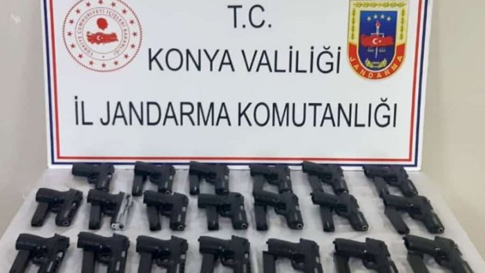 Konya'da silah operasyonu: 20 adet ele geçirildi