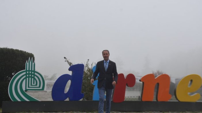 Edirne'de sis, hayatı olumsuz etkiledi