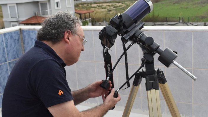 Eski NASA çalışanı, Merkür tutulmasını teleskobuyla izledi