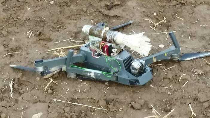 Ağrı'da PKK'ya ait bomba yüklü 'drone' ele geçirildi