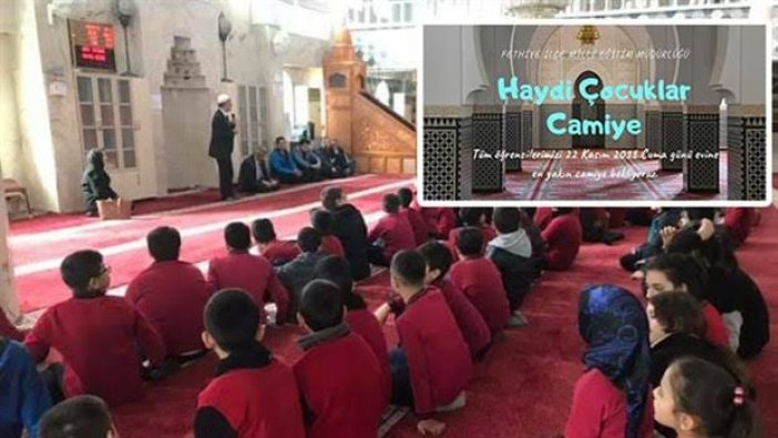 İlçe Milli Eğitim, çocukları camiye bekliyor!