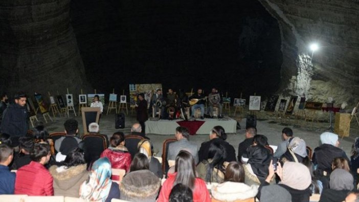 Iğdır'daki Tuz Dağı'nın derinliklerinde kültür ve sanat etkinliği gerçekleşti!