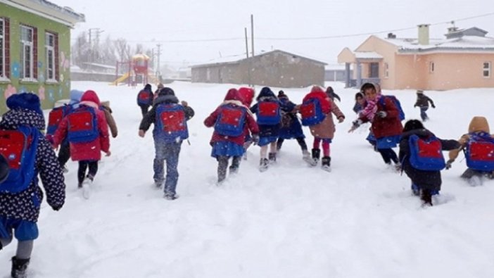 Erzincan'da taşımalı eğitime kar tatili