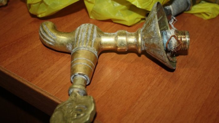 Tokat'ta cami musluklarını çalan şüpheli yakalandı