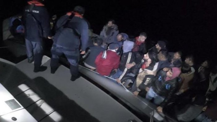 Muğla'daki üç lastik botta 63 kaçak göçmen yakalandı