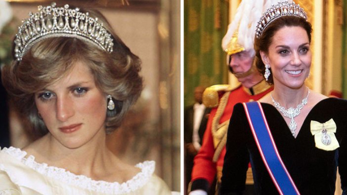 Kate Middleton, Prenses Diana'nın tacını taktı!