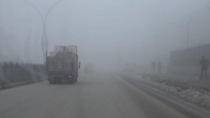 Yüksekova’da yoğun sis etkili oldu