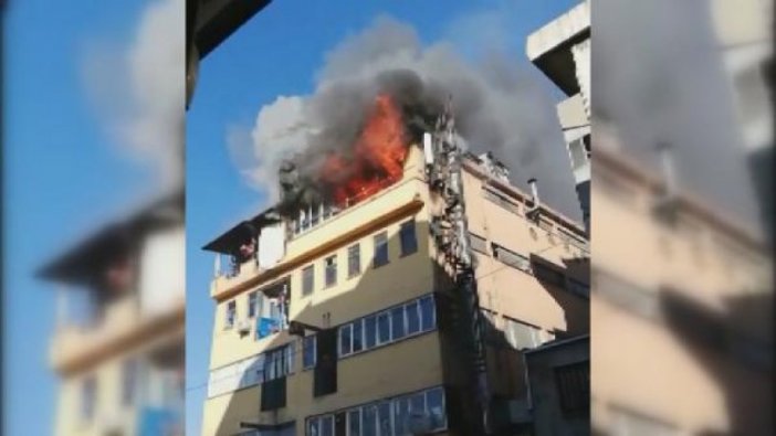 İstanbul'da tekstil atölyesinde korkutan yangın