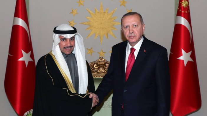 Cumhurbaşkanı Erdoğan Kuveyt Ulusal Meclis Başkanını kabul etti
