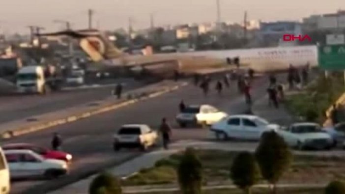 İran'da yolcu uçağı yola indi