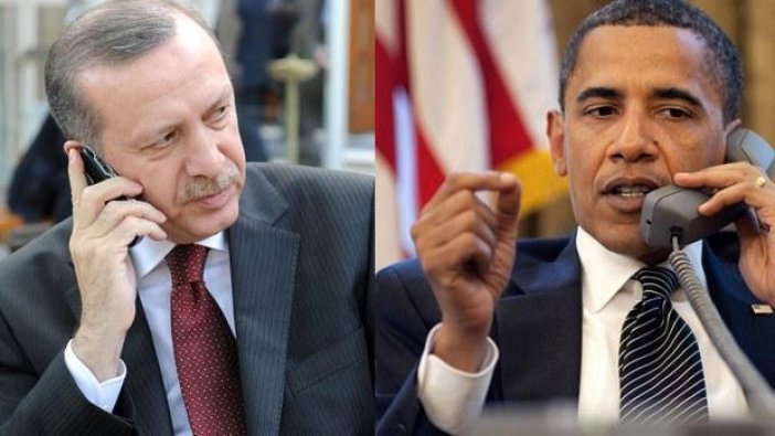 Obama ve Erdoğan'dan telefonda görüştü