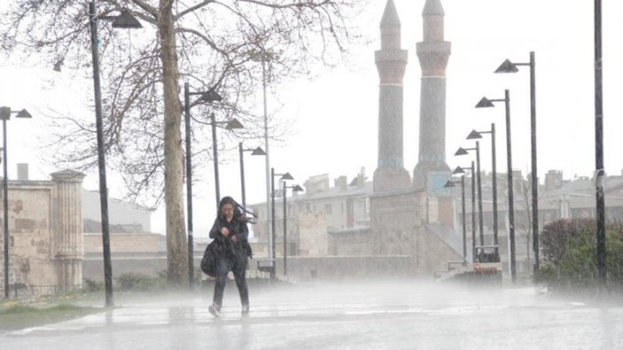 Sivas, Kayseri, Kırşehir, Nevşehir ve Yozgat için fırtına uyarısı