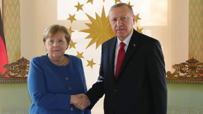 Erdoğan,  Merkel ile görüştü