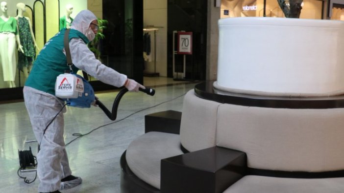 Ankara'da AVM'lerde virüs temizliği