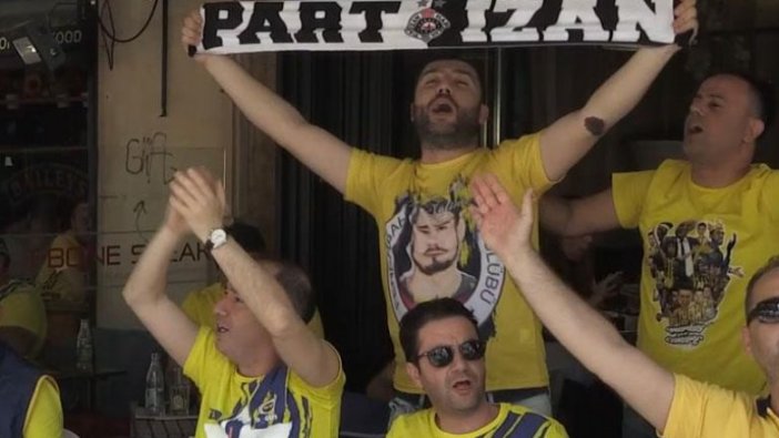 Belgrad'da Fenerbahçe coşkusu