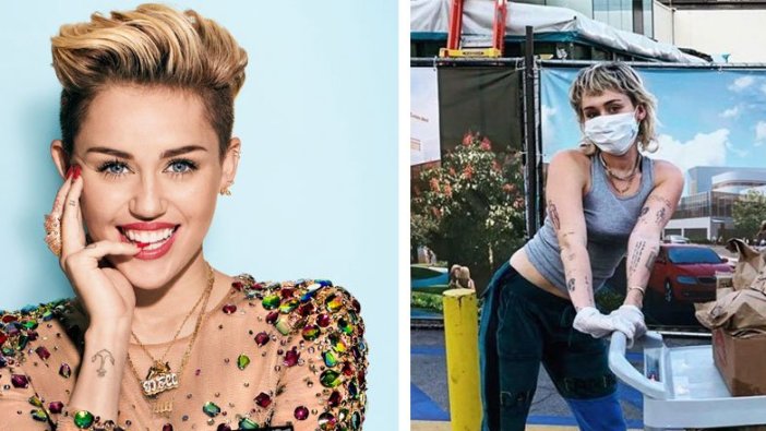 Miley Cyrus sağlık çalışanlarına destek verdi!
