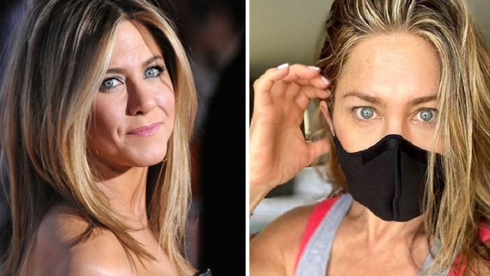 Jennifer Aniston'dan maske tepkisi