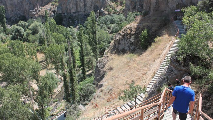 Ihlara Vadisi’nde turist yoğunluğu