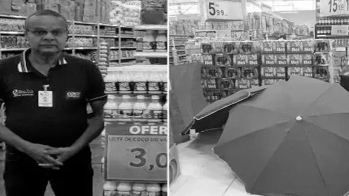 Mağazayı kapatmamak için ölen işçiyi şemsiyeyle gizlediler